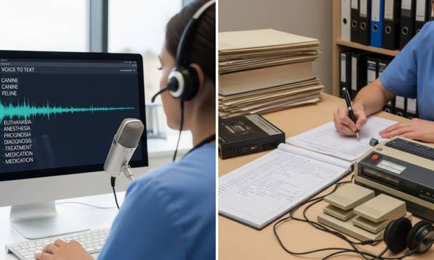AI Voice-to-Text vs. Traditional Transcription for Vets