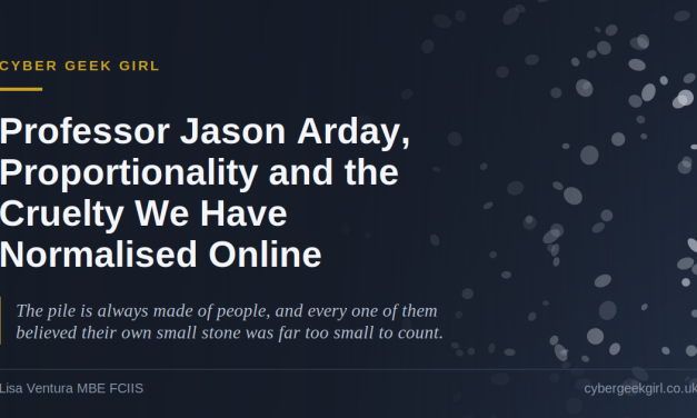 Professor Jason Arday, Proportionality and the Cruelty We Have Normalised Online
